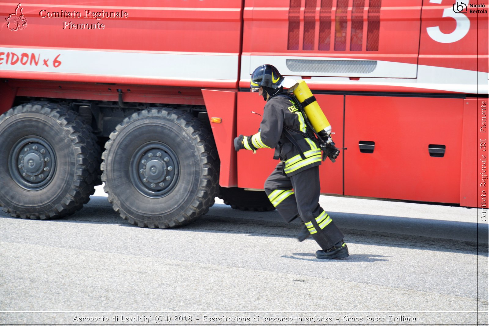 Aeroporto di Levaldigi (CN) 2018 - Esercitazione di Soccorso interforze - Croce Rossa Italiana- Comitato Regionale del Piemonte