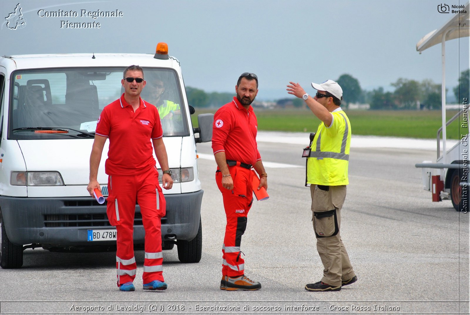 Aeroporto di Levaldigi (CN) 2018 - Esercitazione di Soccorso interforze - Croce Rossa Italiana- Comitato Regionale del Piemonte