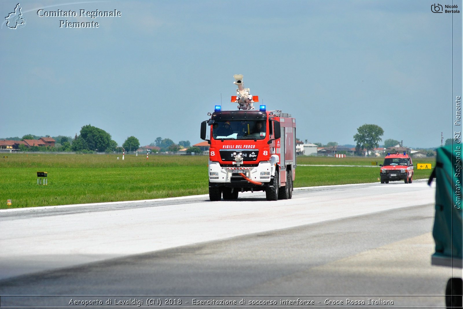 Aeroporto di Levaldigi (CN) 2018 - Esercitazione di Soccorso interforze - Croce Rossa Italiana- Comitato Regionale del Piemonte