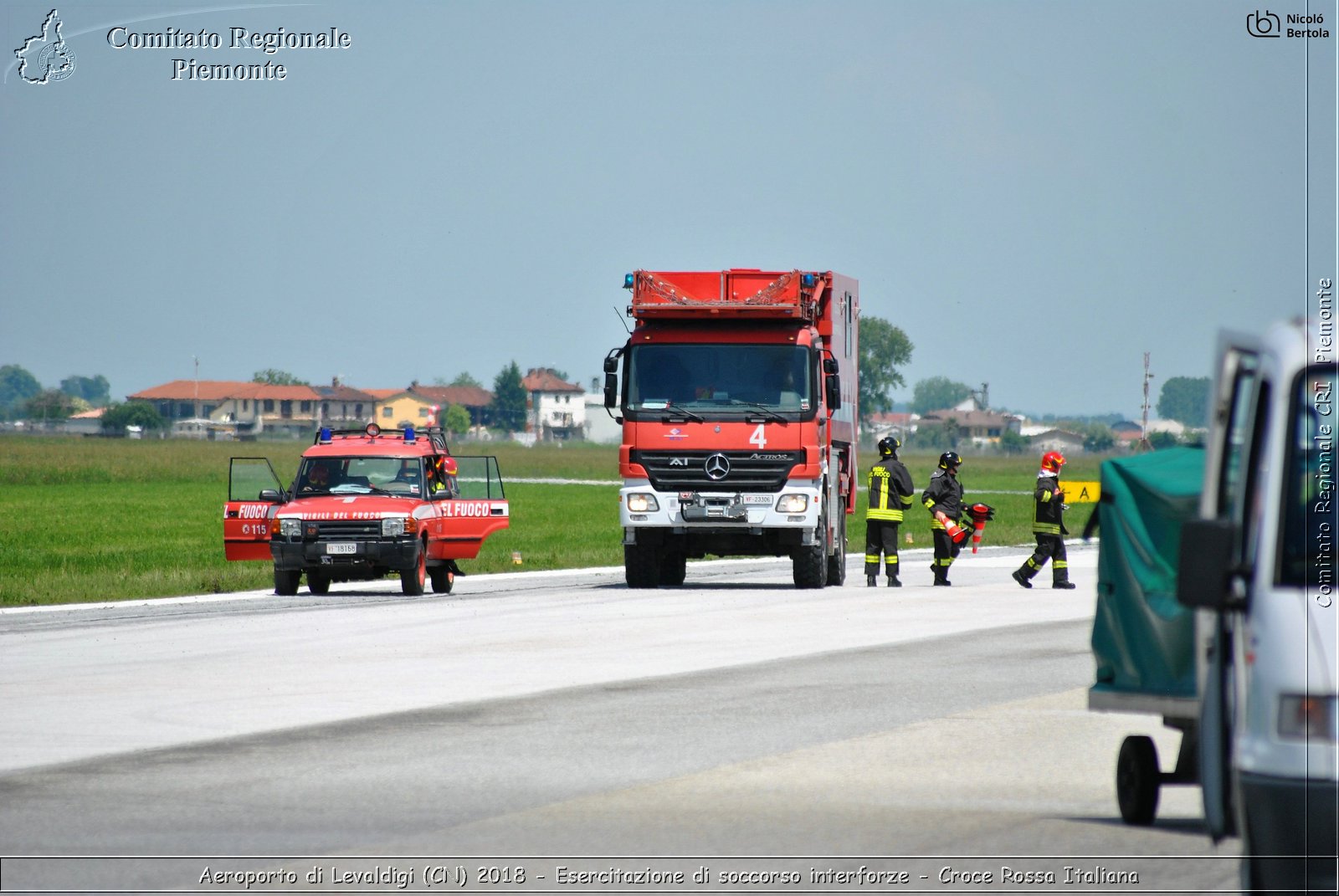 Aeroporto di Levaldigi (CN) 2018 - Esercitazione di Soccorso interforze - Croce Rossa Italiana- Comitato Regionale del Piemonte