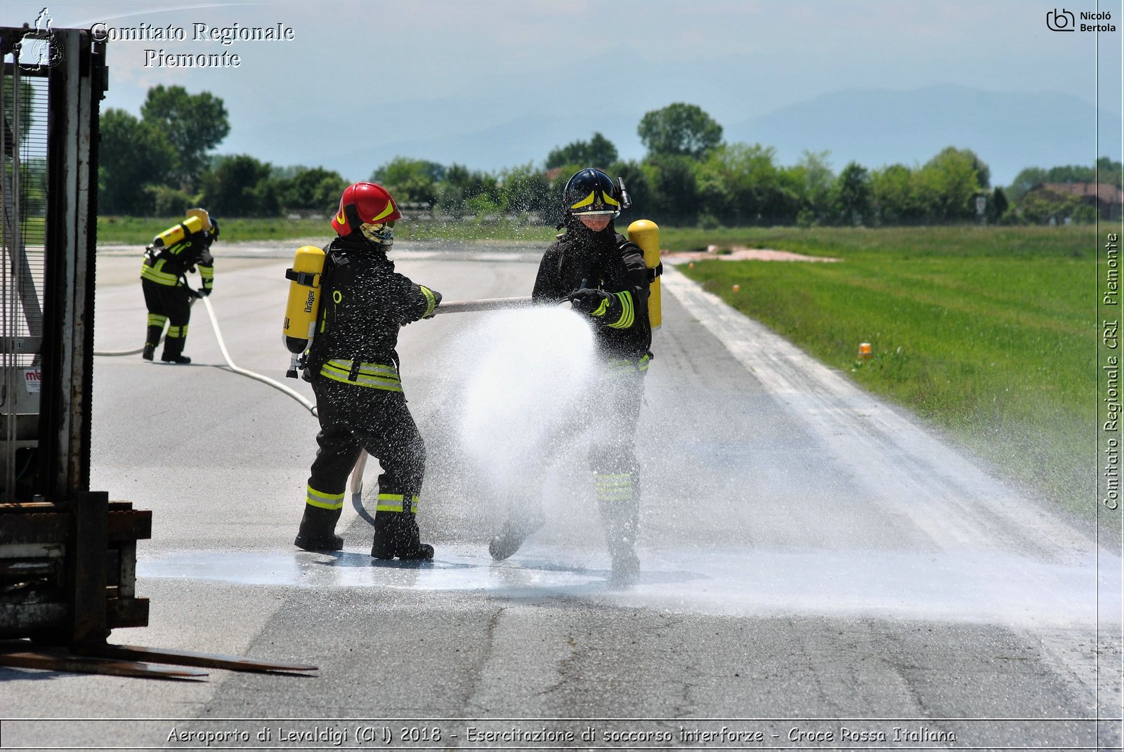 Aeroporto di Levaldigi (CN) 2018 - Esercitazione di Soccorso interforze - Croce Rossa Italiana- Comitato Regionale del Piemonte