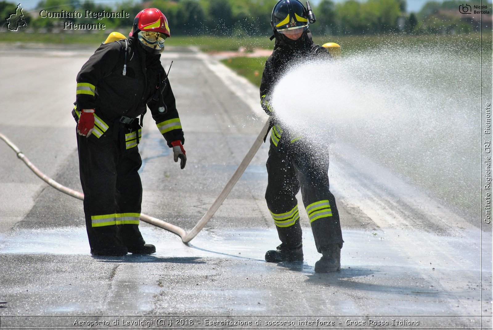 Aeroporto di Levaldigi (CN) 2018 - Esercitazione di Soccorso interforze - Croce Rossa Italiana- Comitato Regionale del Piemonte