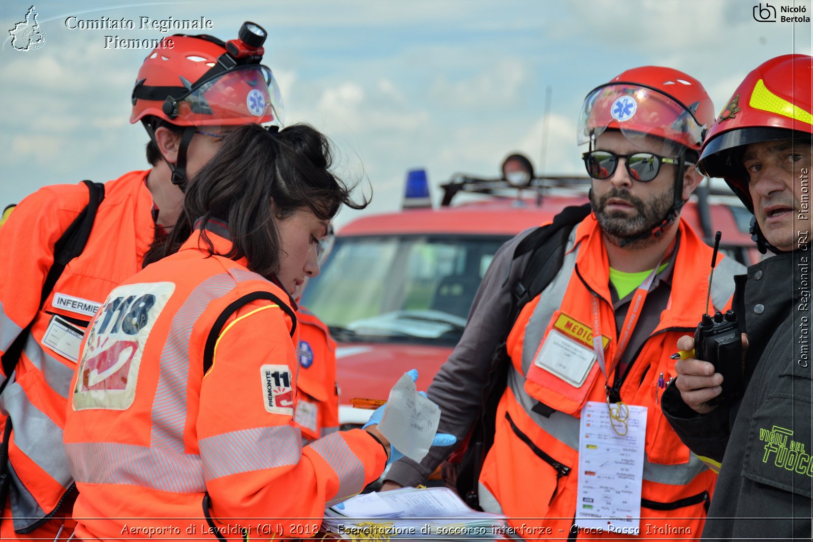 Aeroporto di Levaldigi (CN) 2018 - Esercitazione di Soccorso interforze - Croce Rossa Italiana- Comitato Regionale del Piemonte