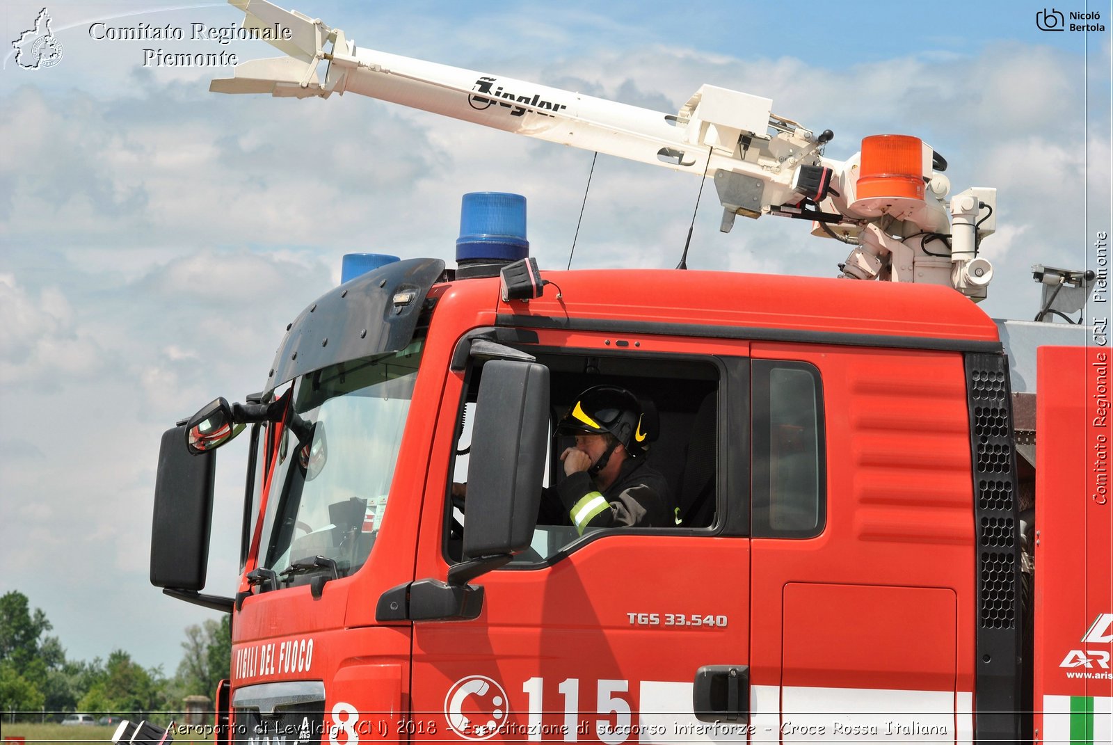 Aeroporto di Levaldigi (CN) 2018 - Esercitazione di Soccorso interforze - Croce Rossa Italiana- Comitato Regionale del Piemonte