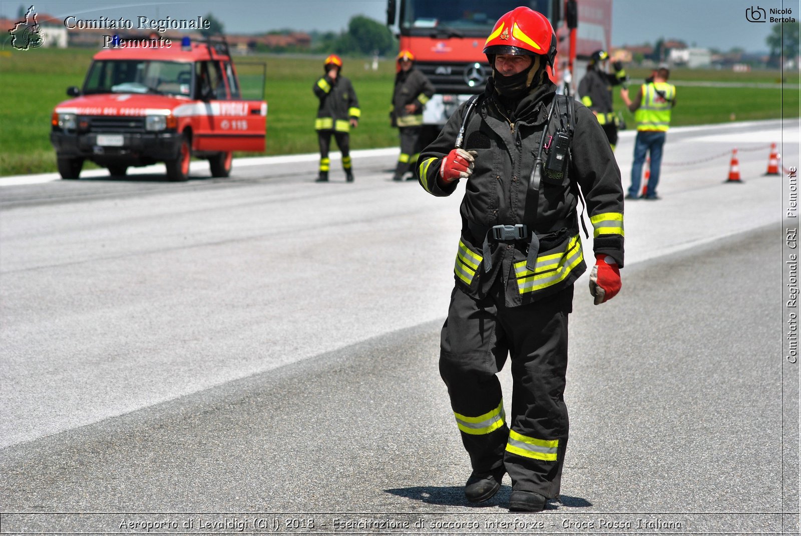 Aeroporto di Levaldigi (CN) 2018 - Esercitazione di Soccorso interforze - Croce Rossa Italiana- Comitato Regionale del Piemonte