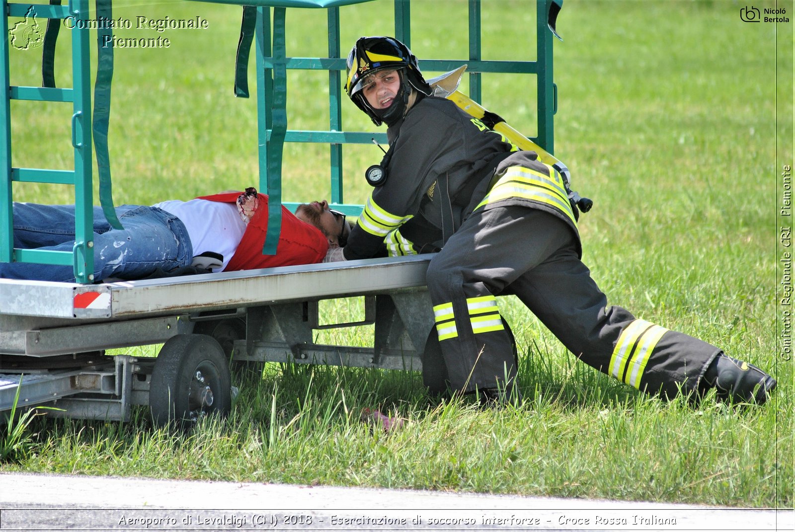 Aeroporto di Levaldigi (CN) 2018 - Esercitazione di Soccorso interforze - Croce Rossa Italiana- Comitato Regionale del Piemonte