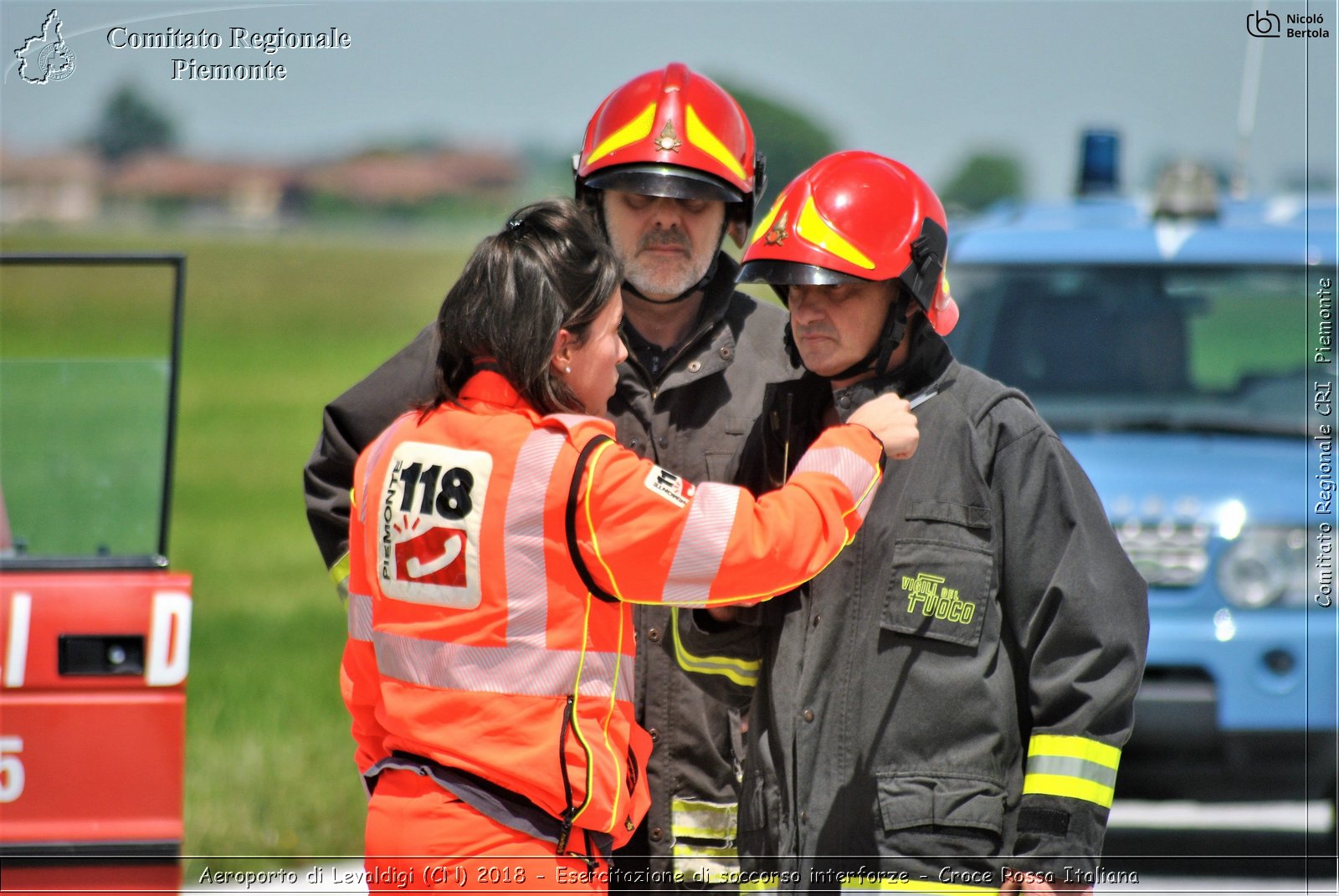 Aeroporto di Levaldigi (CN) 2018 - Esercitazione di Soccorso interforze - Croce Rossa Italiana- Comitato Regionale del Piemonte