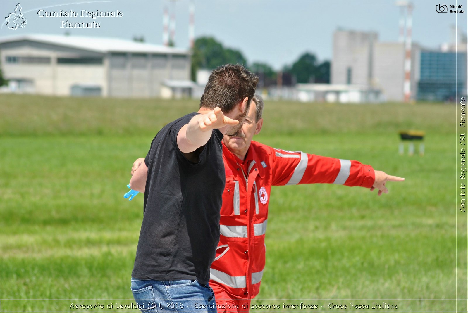 Aeroporto di Levaldigi (CN) 2018 - Esercitazione di Soccorso interforze - Croce Rossa Italiana- Comitato Regionale del Piemonte