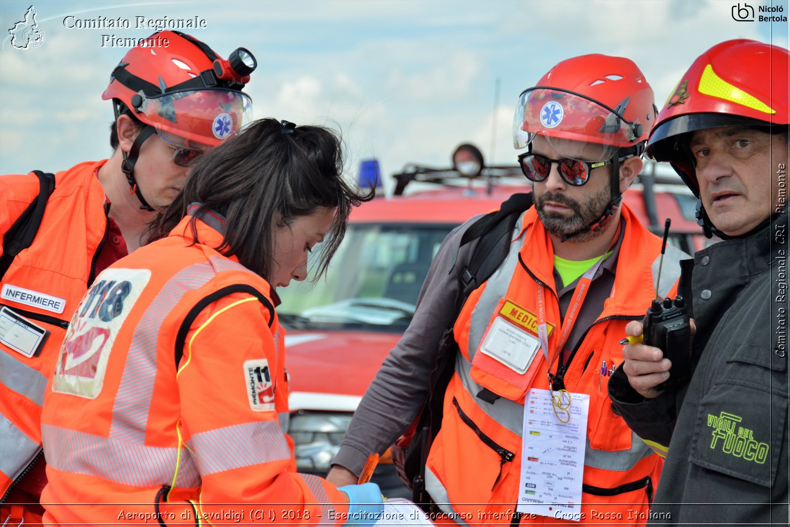 Aeroporto di Levaldigi (CN) 2018 - Esercitazione di Soccorso interforze - Croce Rossa Italiana- Comitato Regionale del Piemonte