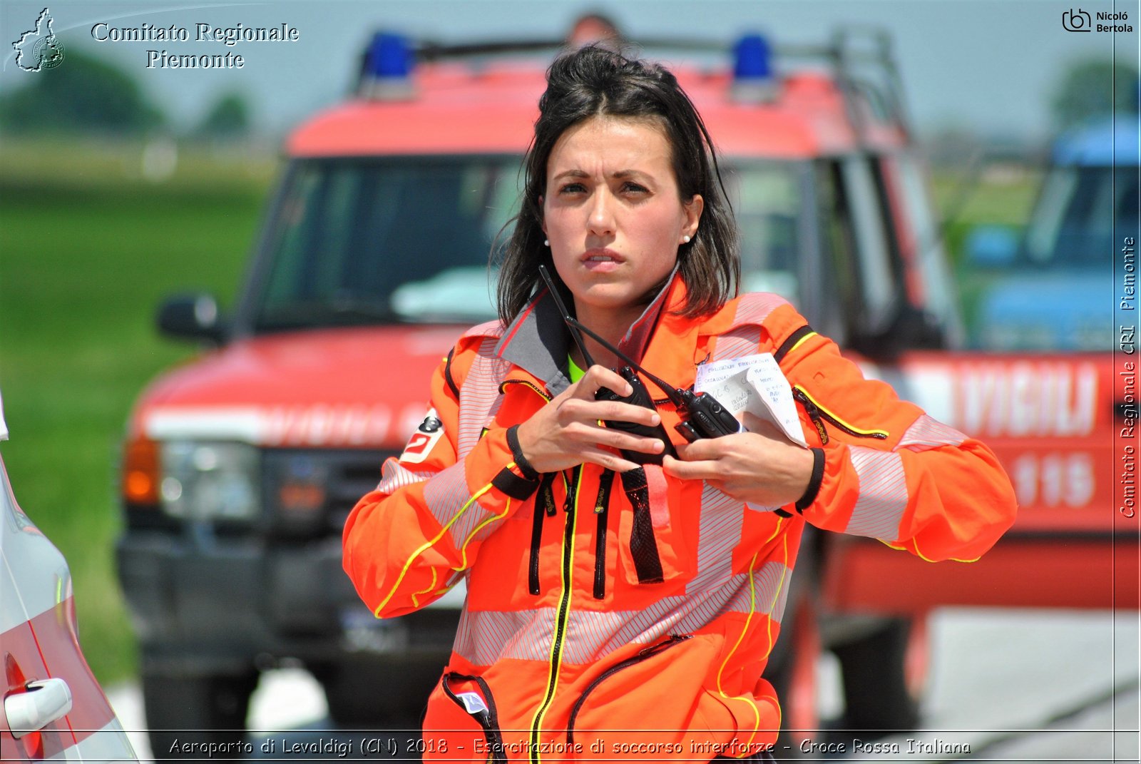 Aeroporto di Levaldigi (CN) 2018 - Esercitazione di Soccorso interforze - Croce Rossa Italiana- Comitato Regionale del Piemonte