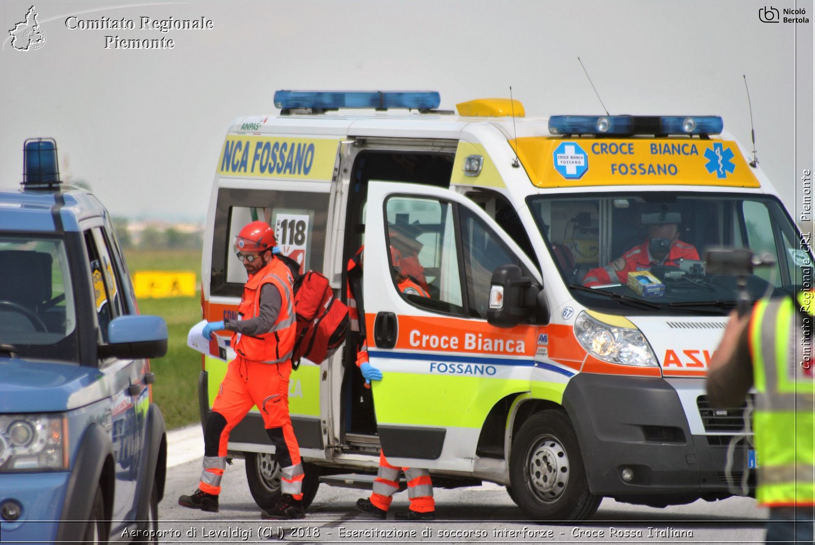 Aeroporto di Levaldigi (CN) 2018 - Esercitazione di Soccorso interforze - Croce Rossa Italiana- Comitato Regionale del Piemonte