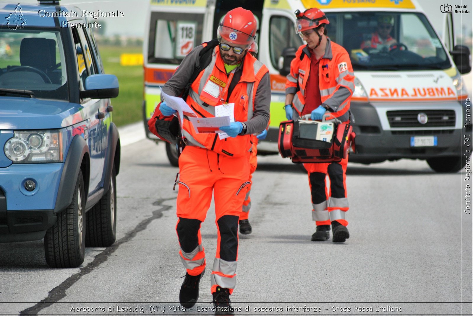 Aeroporto di Levaldigi (CN) 2018 - Esercitazione di Soccorso interforze - Croce Rossa Italiana- Comitato Regionale del Piemonte