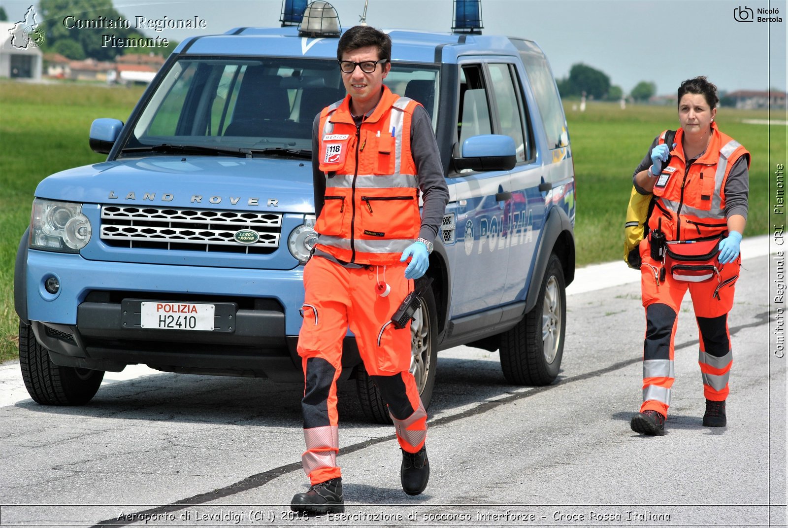 Aeroporto di Levaldigi (CN) 2018 - Esercitazione di Soccorso interforze - Croce Rossa Italiana- Comitato Regionale del Piemonte