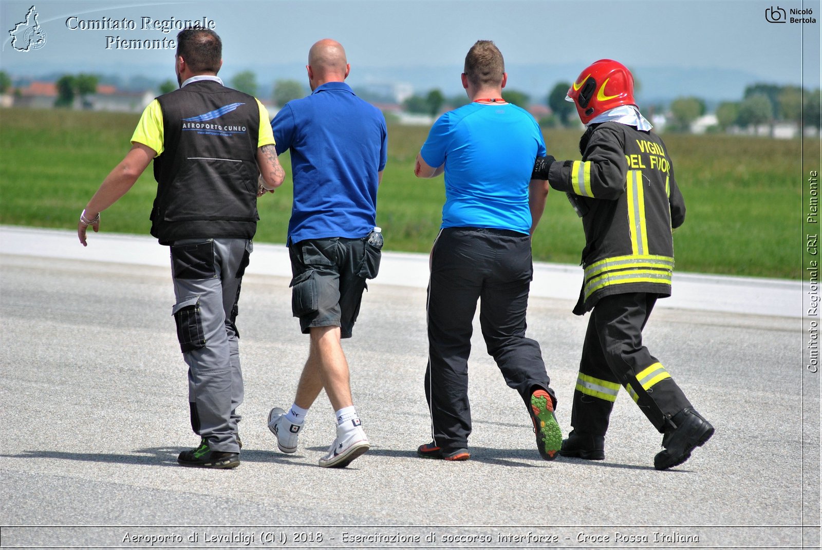 Aeroporto di Levaldigi (CN) 2018 - Esercitazione di Soccorso interforze - Croce Rossa Italiana- Comitato Regionale del Piemonte