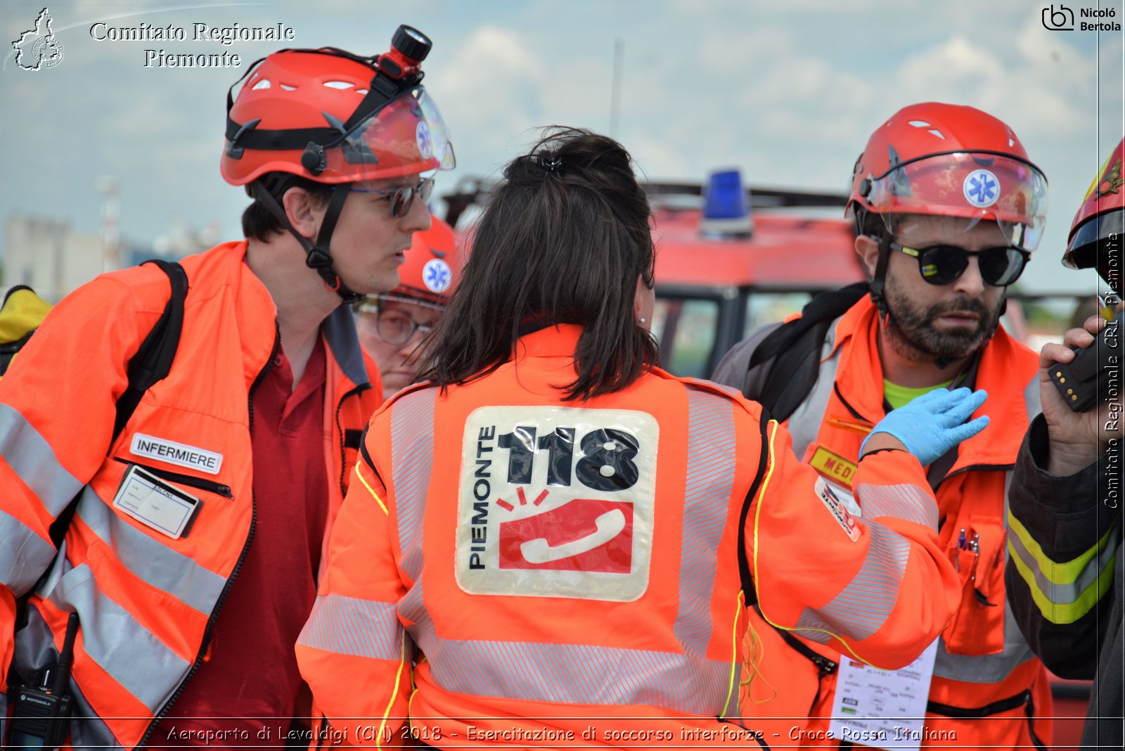 Aeroporto di Levaldigi (CN) 2018 - Esercitazione di Soccorso interforze - Croce Rossa Italiana- Comitato Regionale del Piemonte