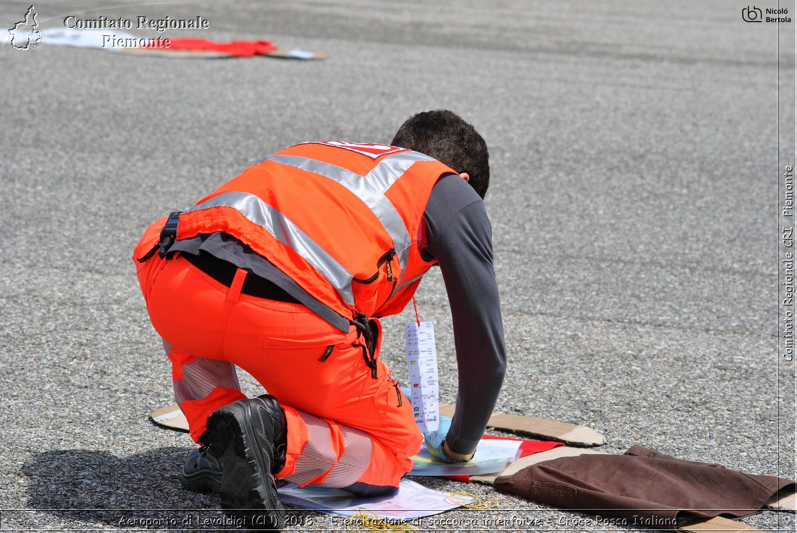 Aeroporto di Levaldigi (CN) 2018 - Esercitazione di Soccorso interforze - Croce Rossa Italiana- Comitato Regionale del Piemonte