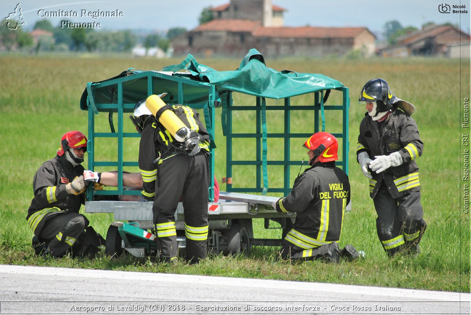 Aeroporto di Levaldigi (CN) 2018 - Esercitazione di Soccorso interforze - Croce Rossa Italiana- Comitato Regionale del Piemonte