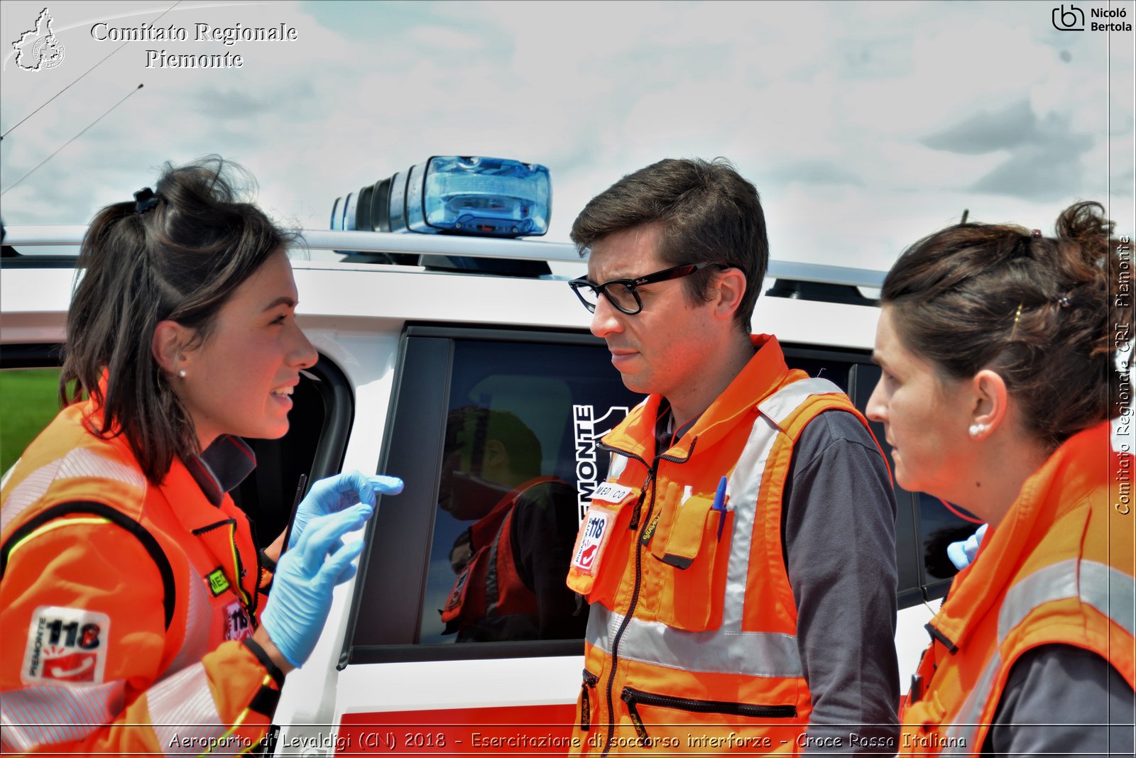 Aeroporto di Levaldigi (CN) 2018 - Esercitazione di Soccorso interforze - Croce Rossa Italiana- Comitato Regionale del Piemonte