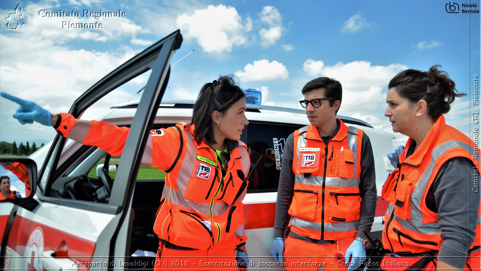 Aeroporto di Levaldigi (CN) 2018 - Esercitazione di Soccorso interforze - Croce Rossa Italiana- Comitato Regionale del Piemonte