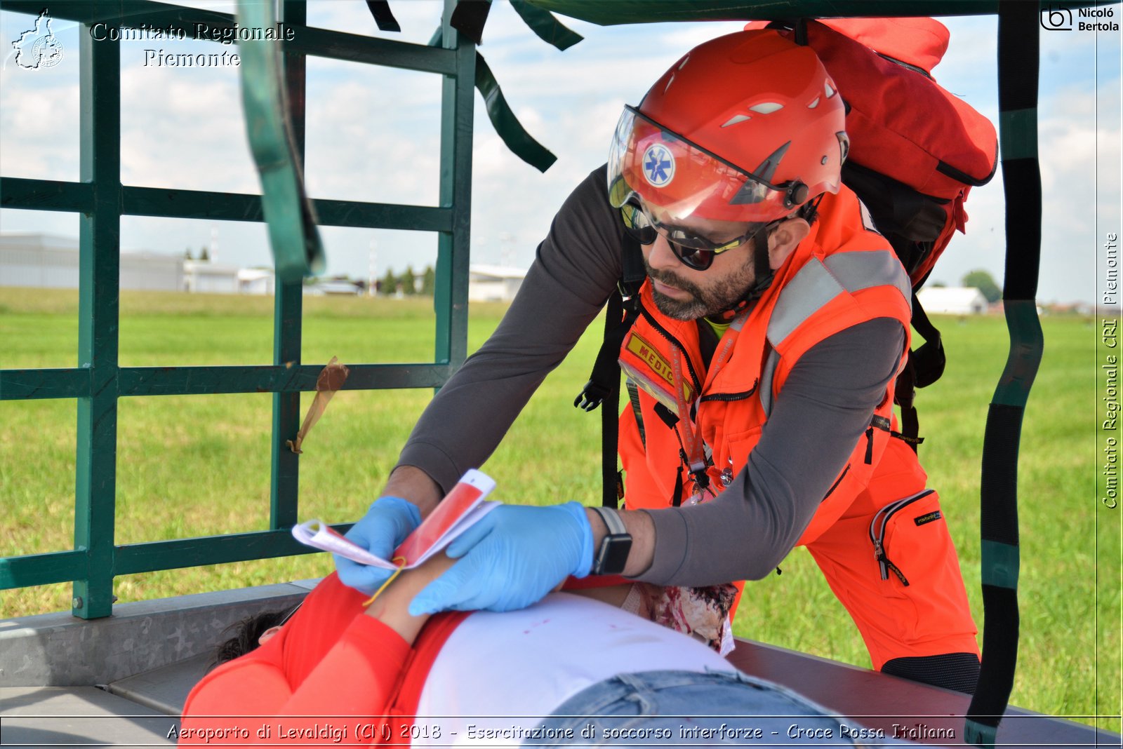 Aeroporto di Levaldigi (CN) 2018 - Esercitazione di Soccorso interforze - Croce Rossa Italiana- Comitato Regionale del Piemonte