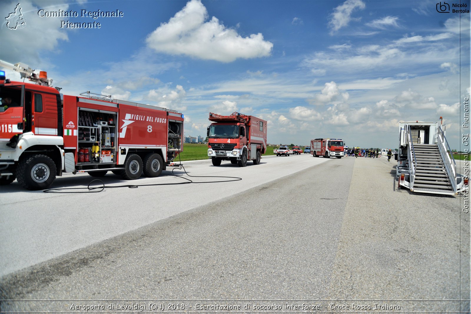 Aeroporto di Levaldigi (CN) 2018 - Esercitazione di Soccorso interforze - Croce Rossa Italiana- Comitato Regionale del Piemonte