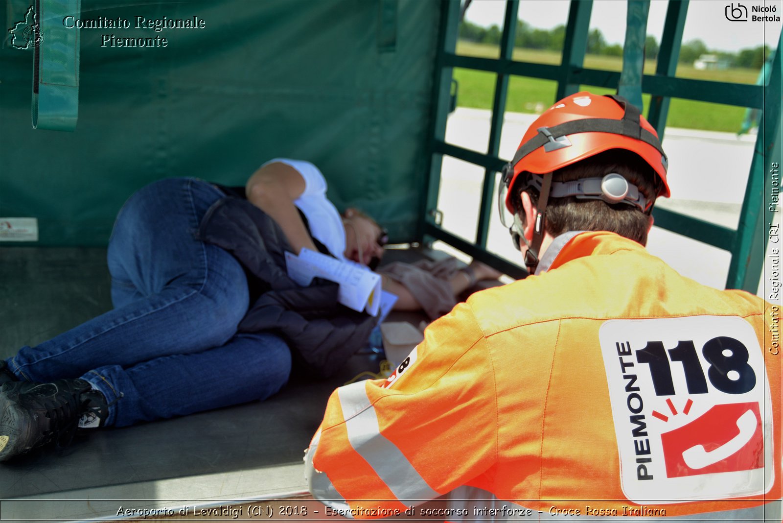 Aeroporto di Levaldigi (CN) 2018 - Esercitazione di Soccorso interforze - Croce Rossa Italiana- Comitato Regionale del Piemonte