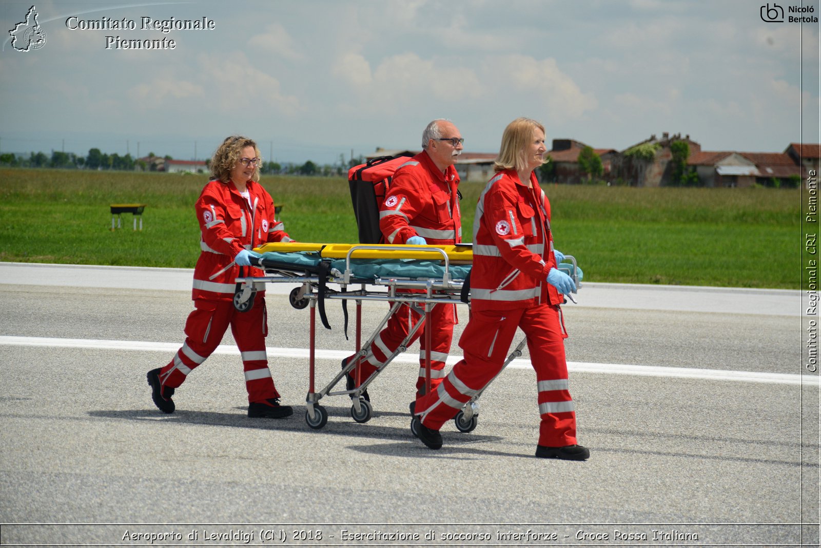 Aeroporto di Levaldigi (CN) 2018 - Esercitazione di Soccorso interforze - Croce Rossa Italiana- Comitato Regionale del Piemonte