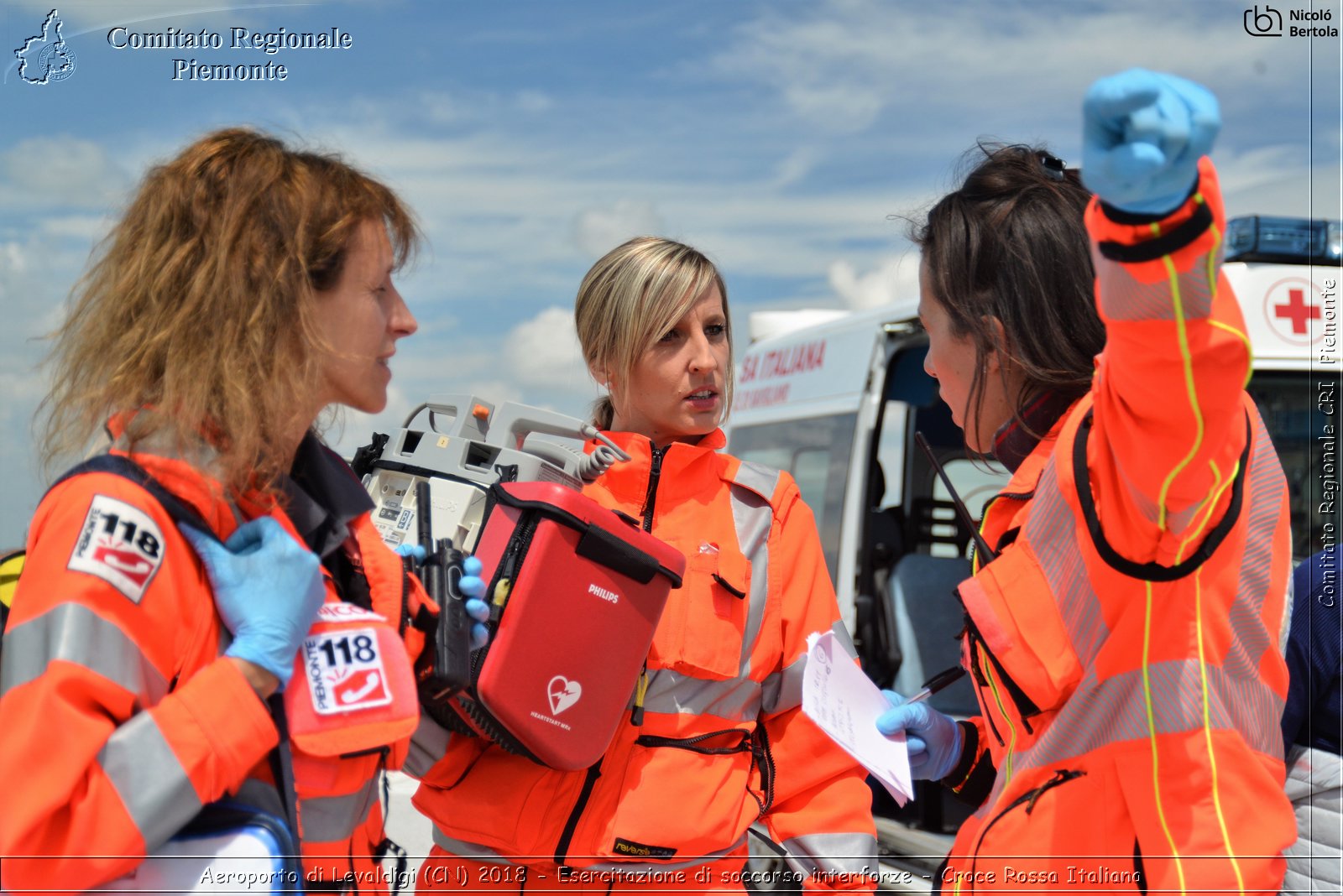 Aeroporto di Levaldigi (CN) 2018 - Esercitazione di Soccorso interforze - Croce Rossa Italiana- Comitato Regionale del Piemonte