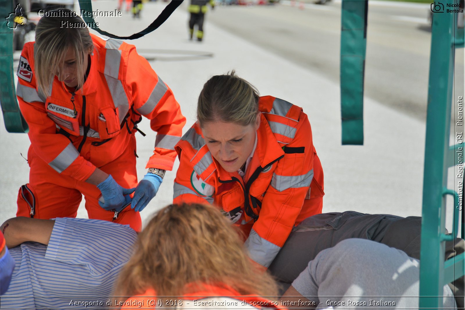 Aeroporto di Levaldigi (CN) 2018 - Esercitazione di Soccorso interforze - Croce Rossa Italiana- Comitato Regionale del Piemonte