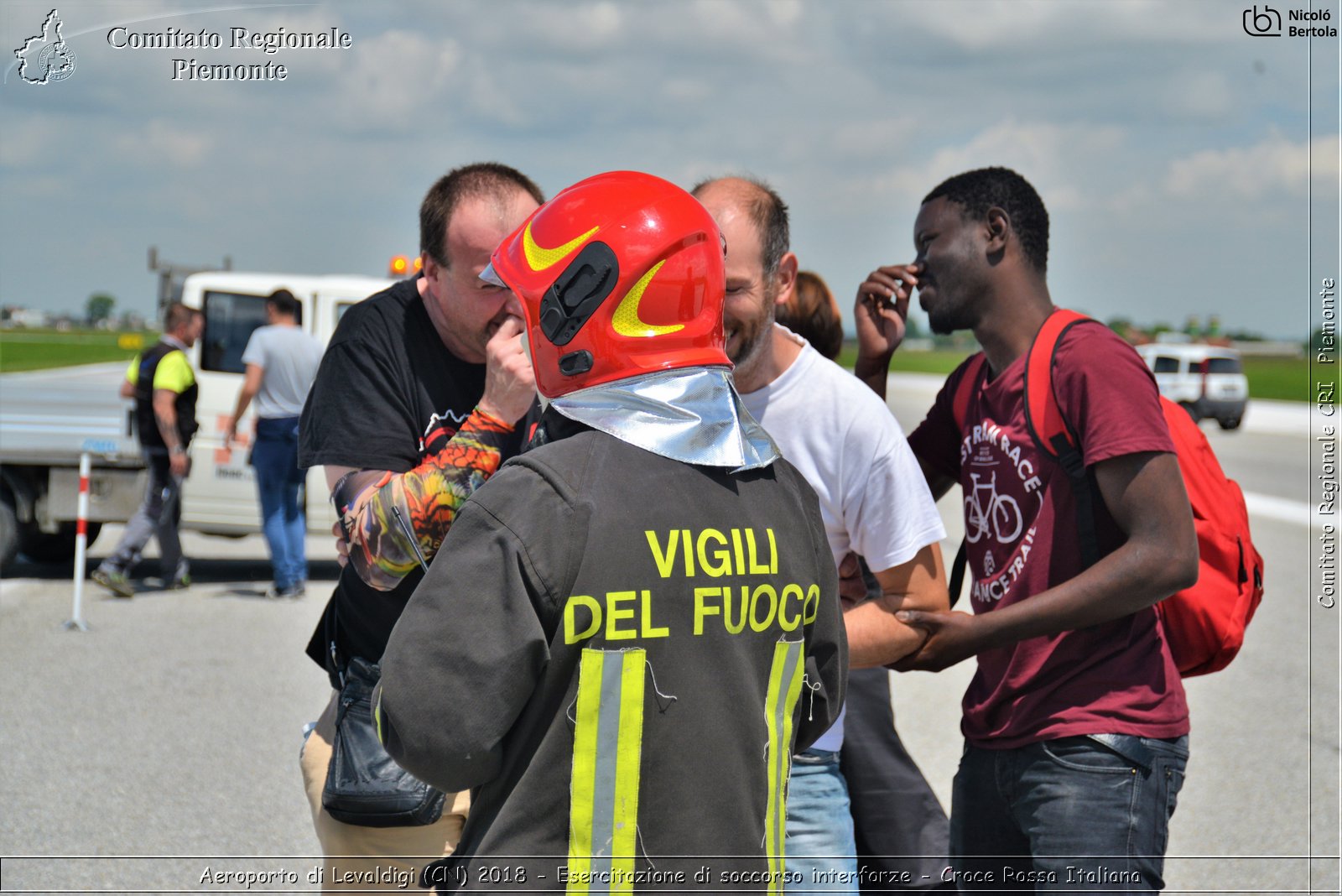 Aeroporto di Levaldigi (CN) 2018 - Esercitazione di Soccorso interforze - Croce Rossa Italiana- Comitato Regionale del Piemonte