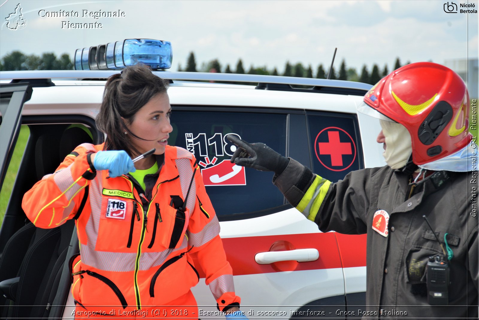 Aeroporto di Levaldigi (CN) 2018 - Esercitazione di Soccorso interforze - Croce Rossa Italiana- Comitato Regionale del Piemonte