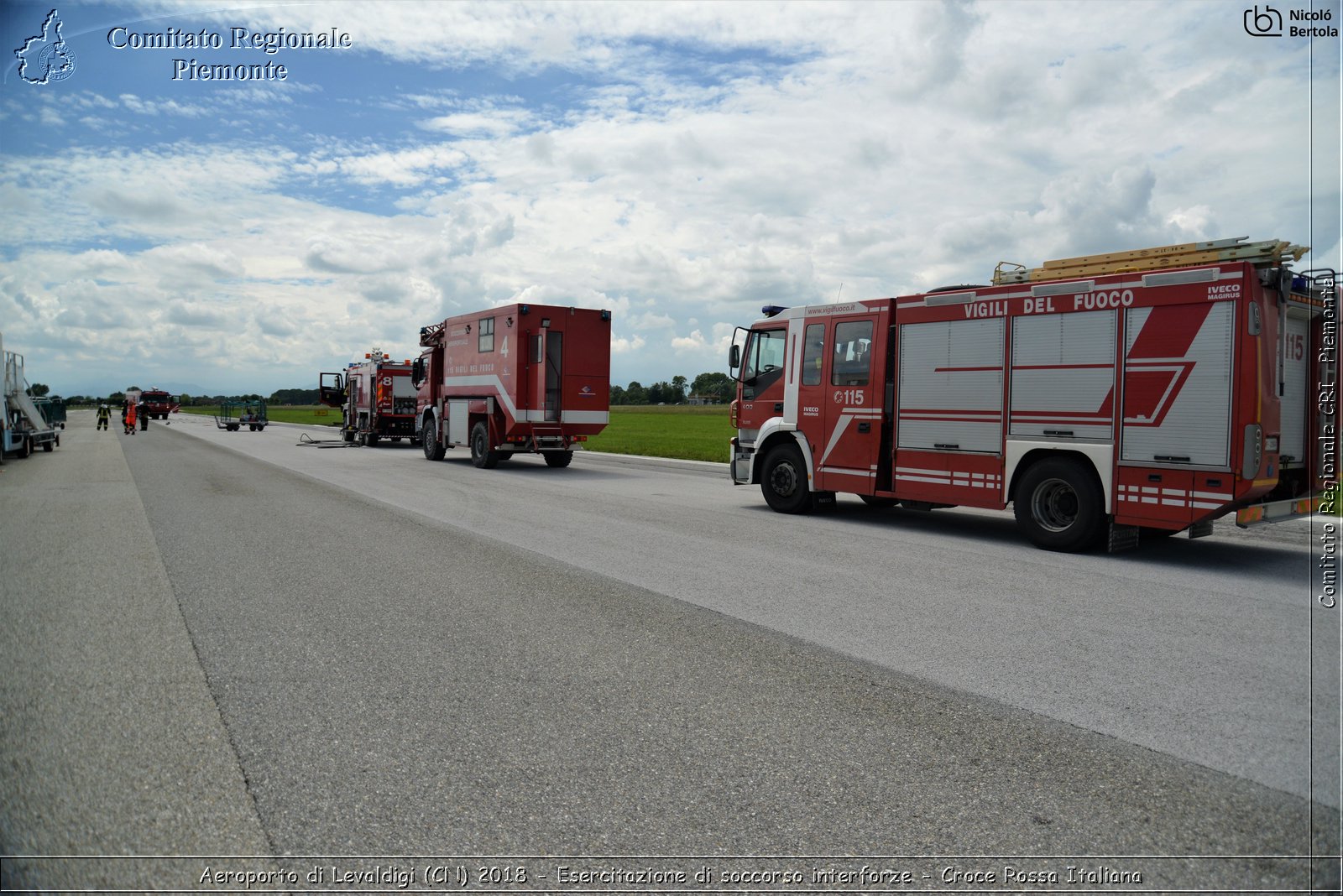 Aeroporto di Levaldigi (CN) 2018 - Esercitazione di Soccorso interforze - Croce Rossa Italiana- Comitato Regionale del Piemonte