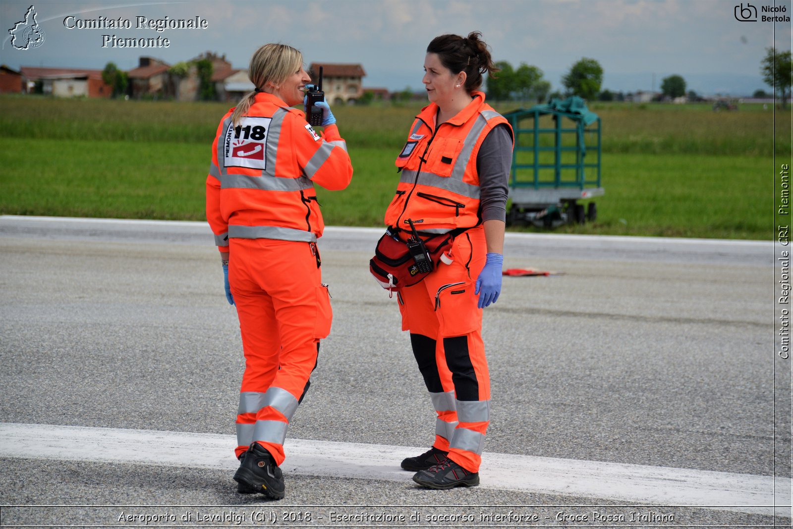 Aeroporto di Levaldigi (CN) 2018 - Esercitazione di Soccorso interforze - Croce Rossa Italiana- Comitato Regionale del Piemonte