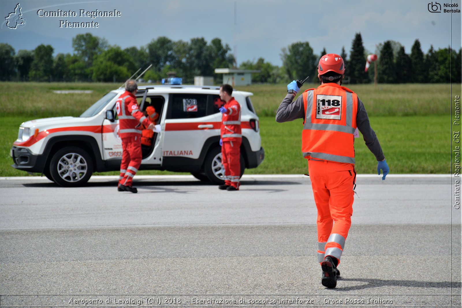 Aeroporto di Levaldigi (CN) 2018 - Esercitazione di Soccorso interforze - Croce Rossa Italiana- Comitato Regionale del Piemonte