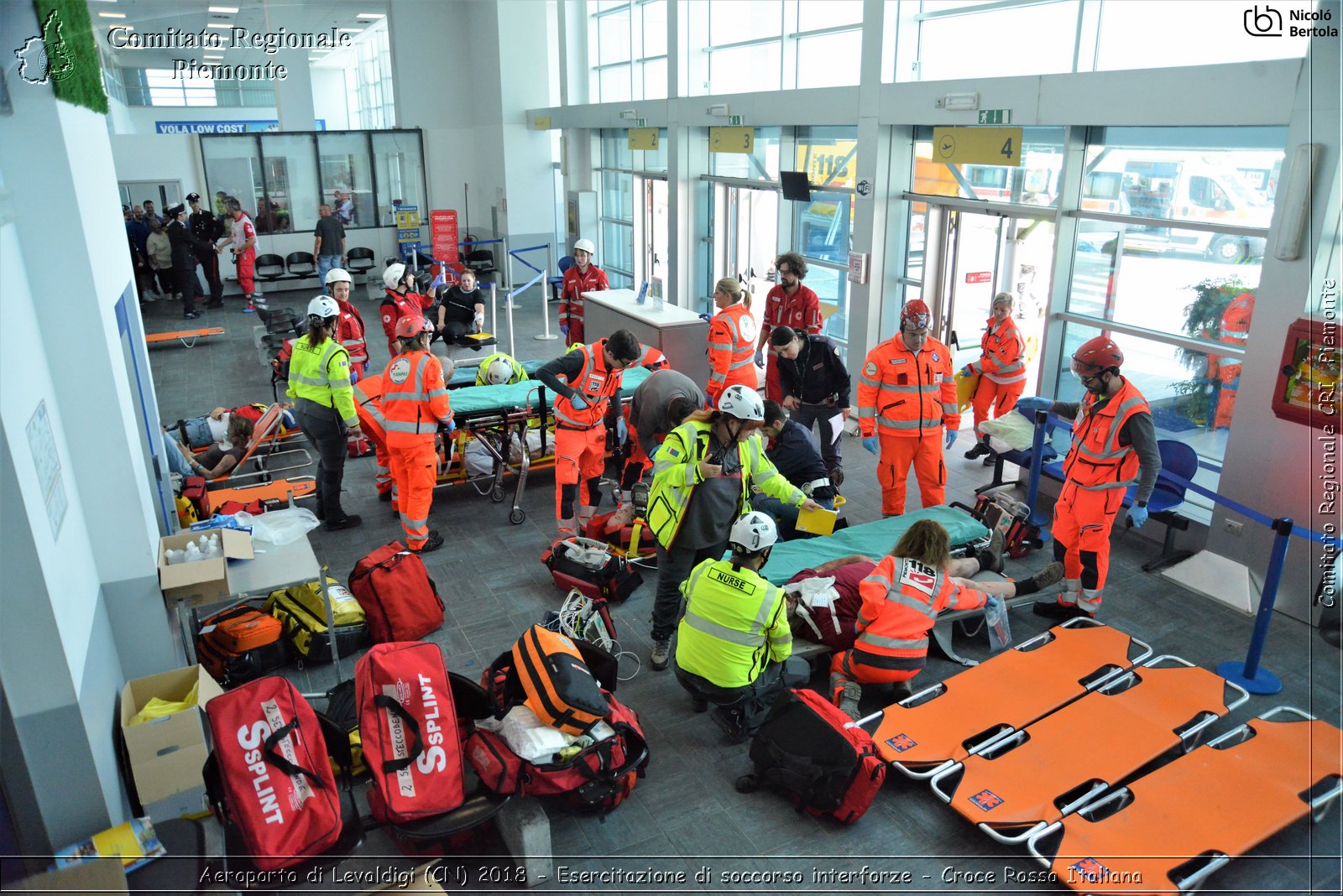 Aeroporto di Levaldigi (CN) 2018 - Esercitazione di Soccorso interforze - Croce Rossa Italiana- Comitato Regionale del Piemonte