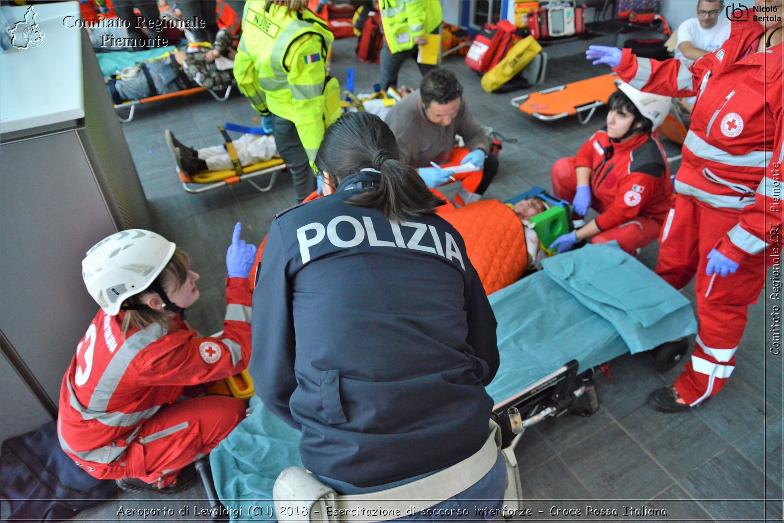 Aeroporto di Levaldigi (CN) 2018 - Esercitazione di Soccorso interforze - Croce Rossa Italiana- Comitato Regionale del Piemonte