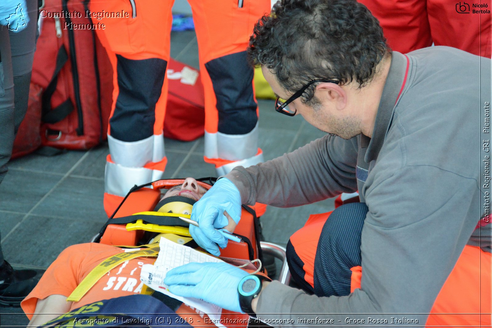 Aeroporto di Levaldigi (CN) 2018 - Esercitazione di Soccorso interforze - Croce Rossa Italiana- Comitato Regionale del Piemonte