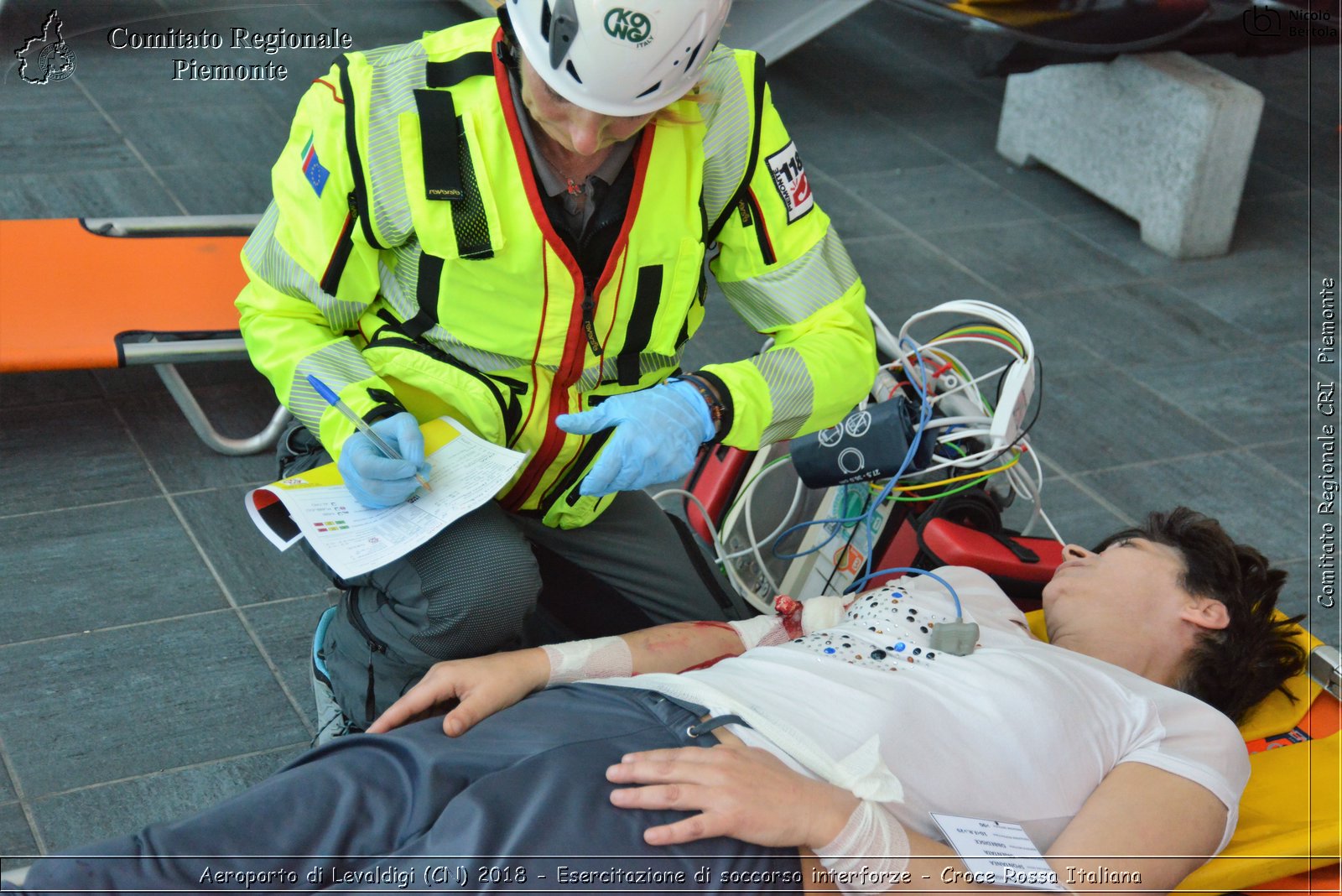 Aeroporto di Levaldigi (CN) 2018 - Esercitazione di Soccorso interforze - Croce Rossa Italiana- Comitato Regionale del Piemonte