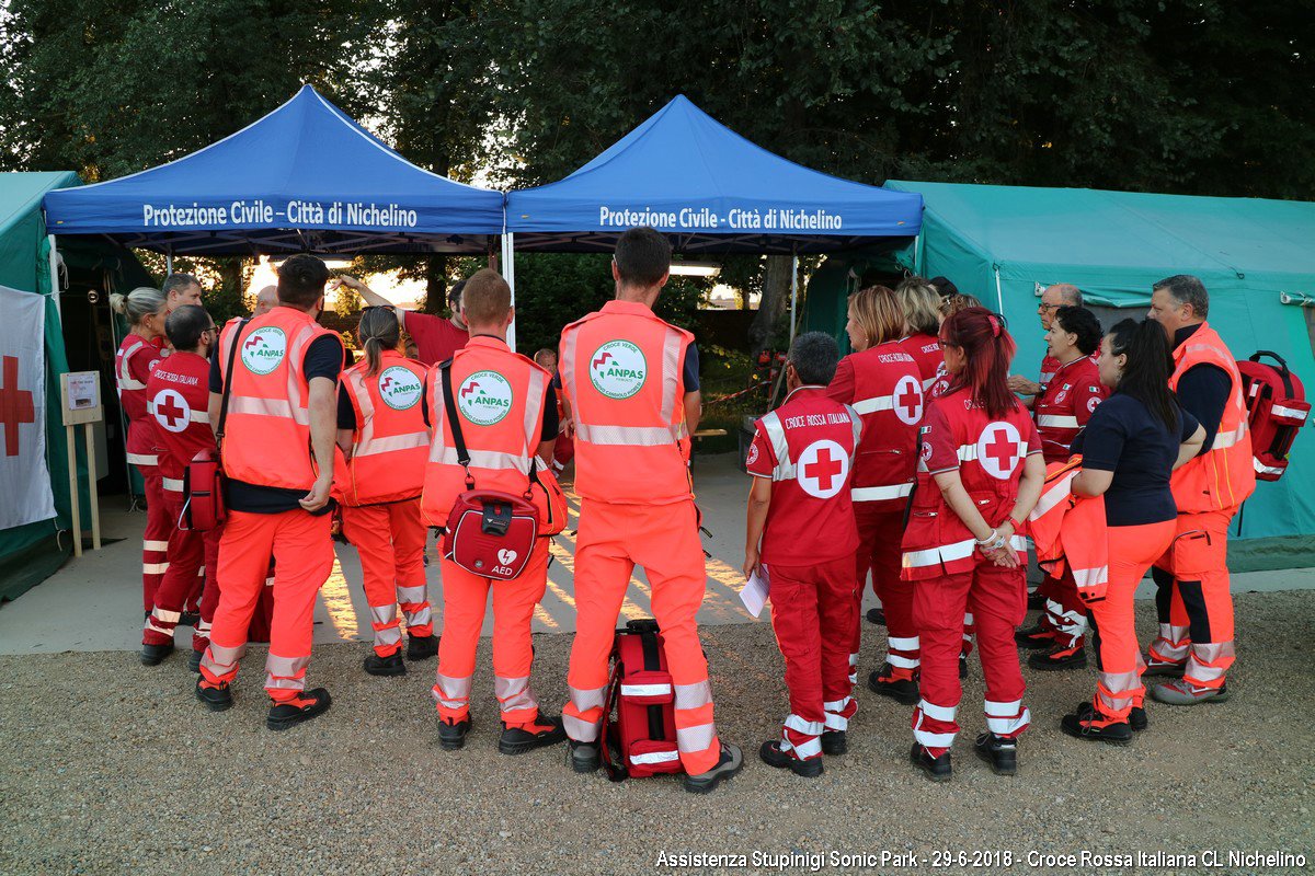 Aeroporto di Levaldigi (CN) 2018 - Esercitazione di Soccorso interforze - Croce Rossa Italiana- Comitato Regionale del Piemonte