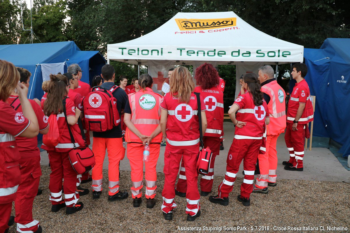 Aeroporto di Levaldigi (CN) 2018 - Esercitazione di Soccorso interforze - Croce Rossa Italiana- Comitato Regionale del Piemonte