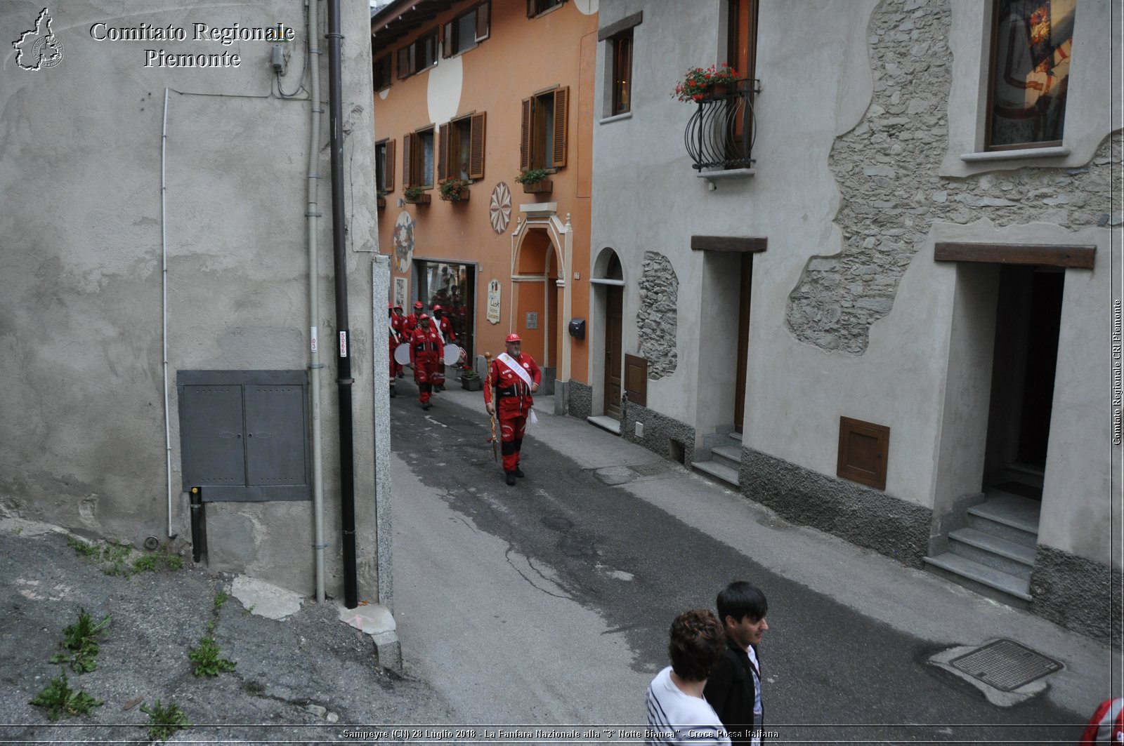 Sampeyre (CN) 28 Luglio 2018 - La Fanfara Nazionale alla "3 Notte Bianca" - Croce Rossa Italiana - Comitato Regionale del Piemonte