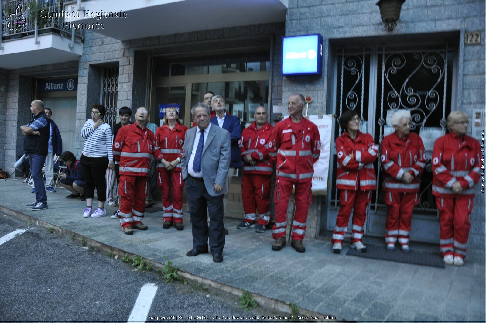 Sampeyre (CN) 28 Luglio 2018 - La Fanfara Nazionale alla "3 Notte Bianca" - Croce Rossa Italiana - Comitato Regionale del Piemonte