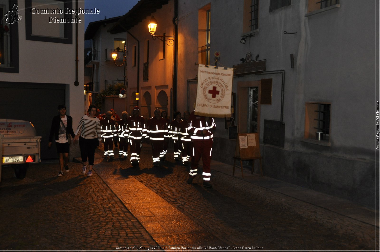 Sampeyre (CN) 28 Luglio 2018 - La Fanfara Nazionale alla "3 Notte Bianca" - Croce Rossa Italiana - Comitato Regionale del Piemonte