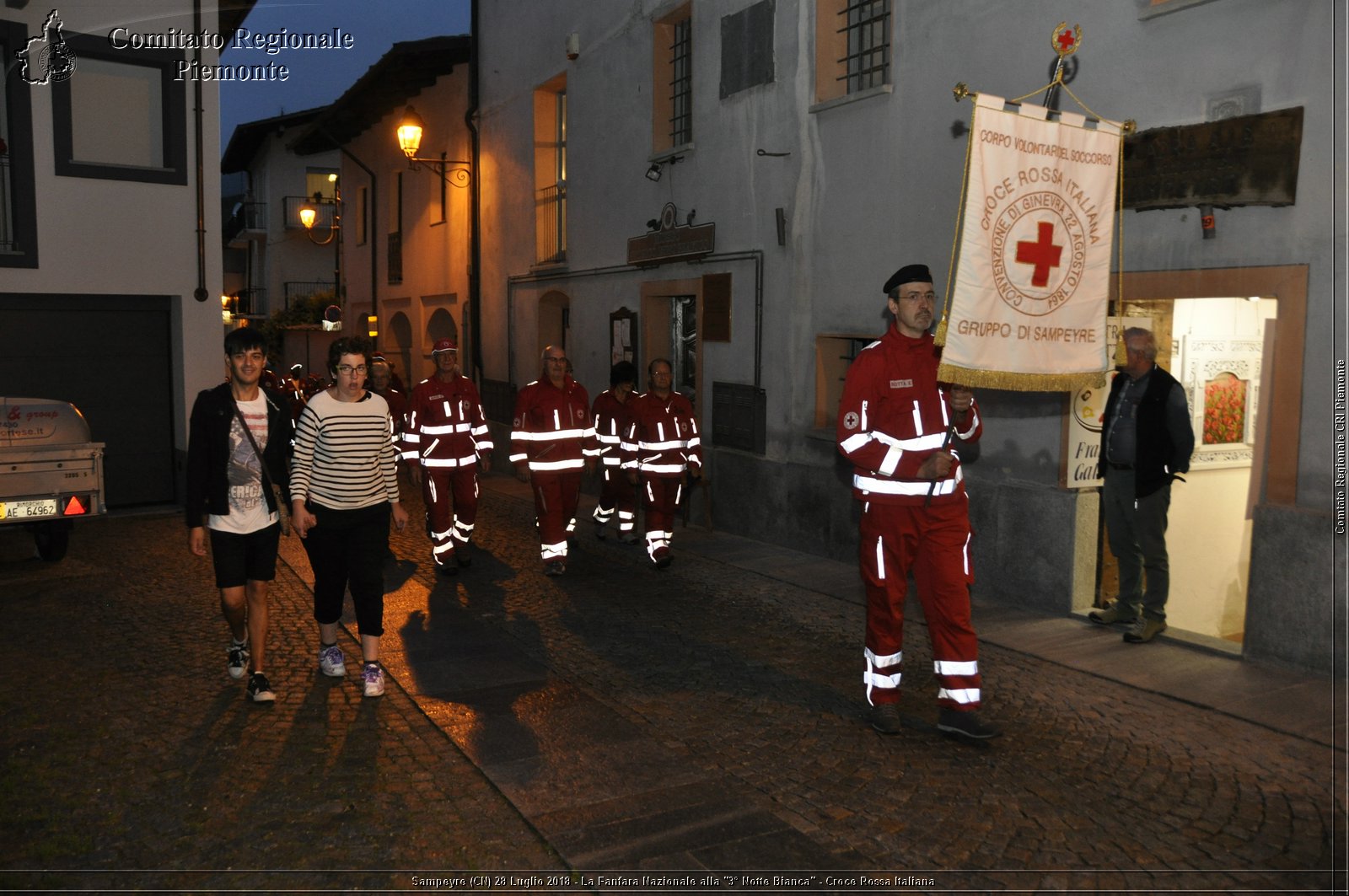 Sampeyre (CN) 28 Luglio 2018 - La Fanfara Nazionale alla "3 Notte Bianca" - Croce Rossa Italiana - Comitato Regionale del Piemonte