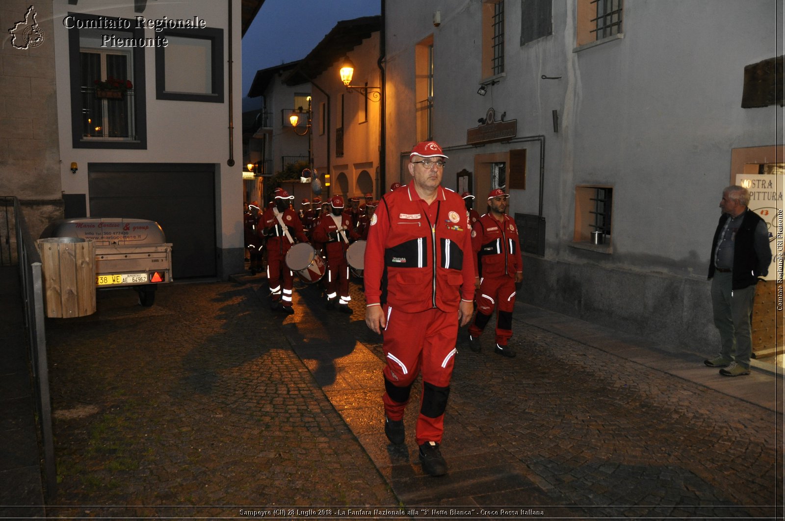 Sampeyre (CN) 28 Luglio 2018 - La Fanfara Nazionale alla "3 Notte Bianca" - Croce Rossa Italiana - Comitato Regionale del Piemonte