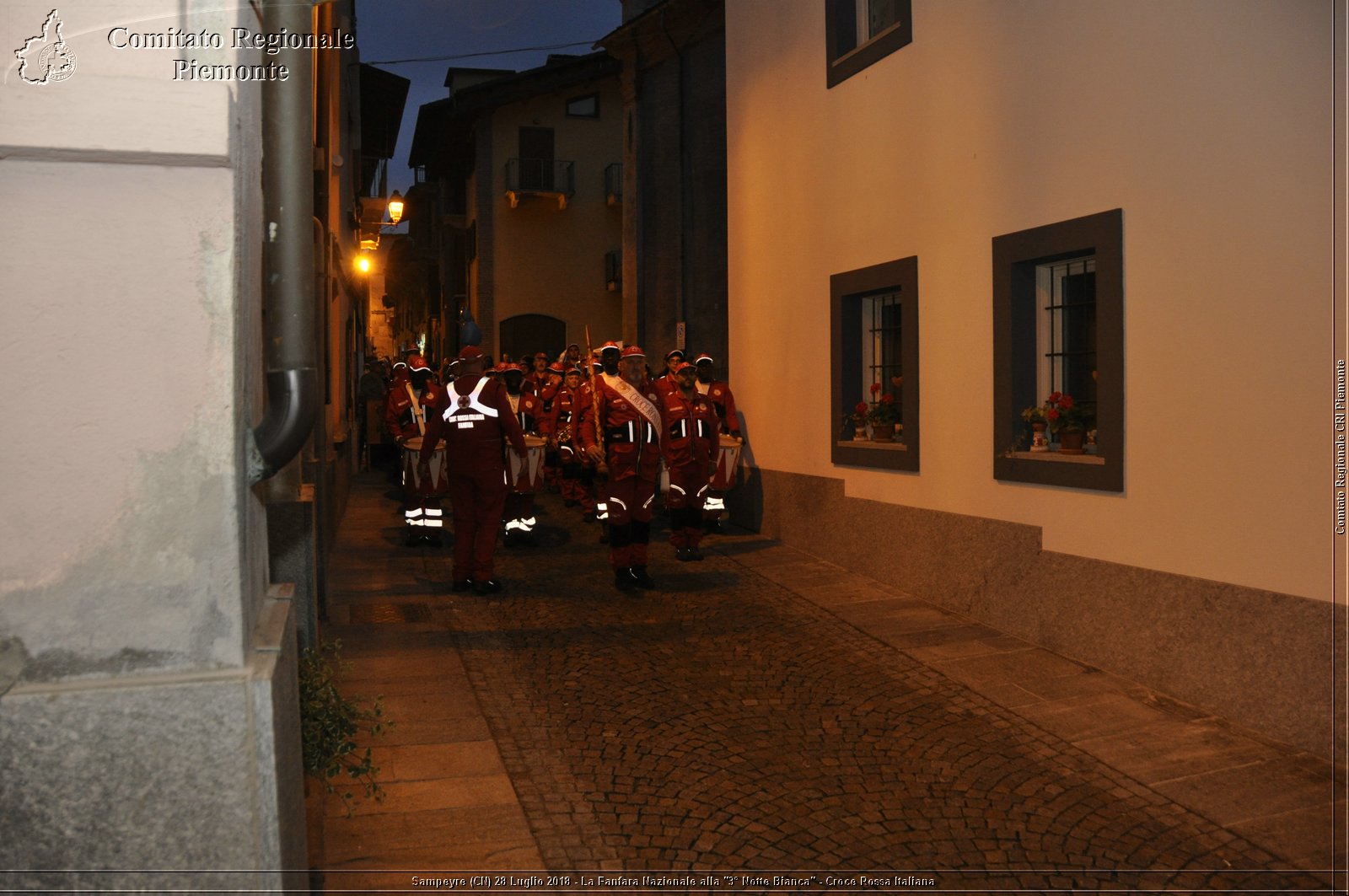 Sampeyre (CN) 28 Luglio 2018 - La Fanfara Nazionale alla "3 Notte Bianca" - Croce Rossa Italiana - Comitato Regionale del Piemonte