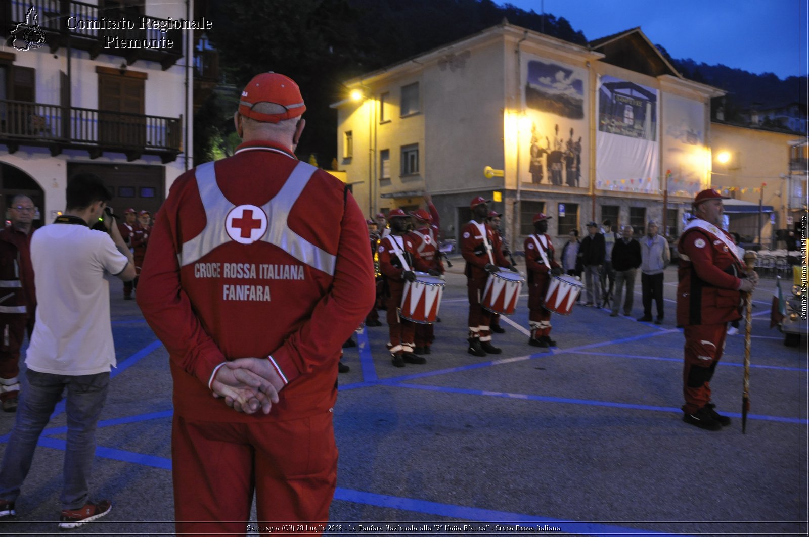 Sampeyre (CN) 28 Luglio 2018 - La Fanfara Nazionale alla "3 Notte Bianca" - Croce Rossa Italiana - Comitato Regionale del Piemonte