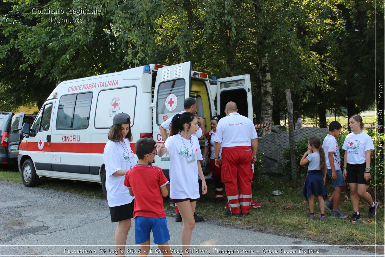 Roccapietra 29 Luglio 2018 - I Care Your Children, l'inaugurazione - Croce Rossa Italiana- Comitato Regionale del Piemonte