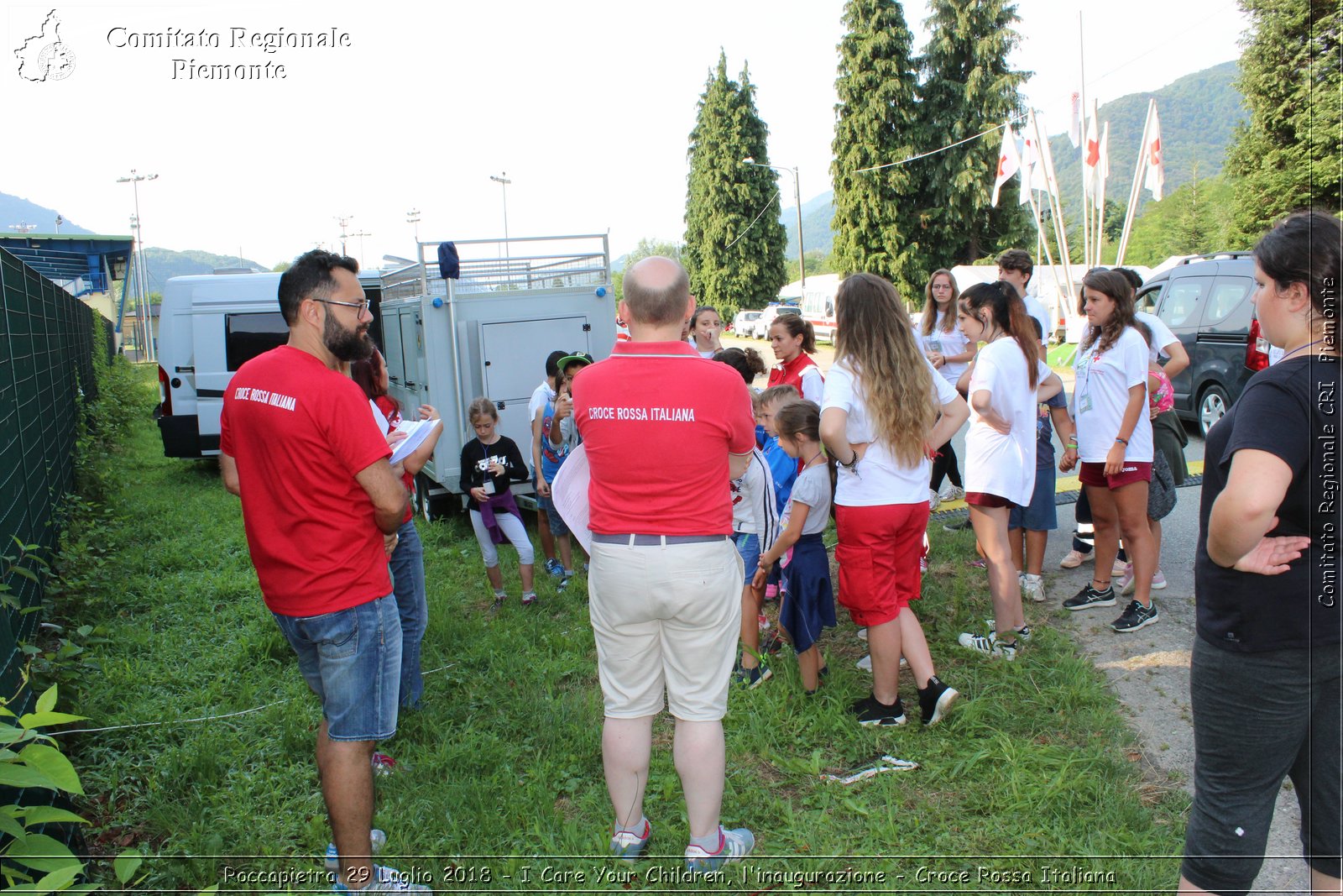 Roccapietra 29 Luglio 2018 - I Care Your Children, l'inaugurazione - Croce Rossa Italiana- Comitato Regionale del Piemonte