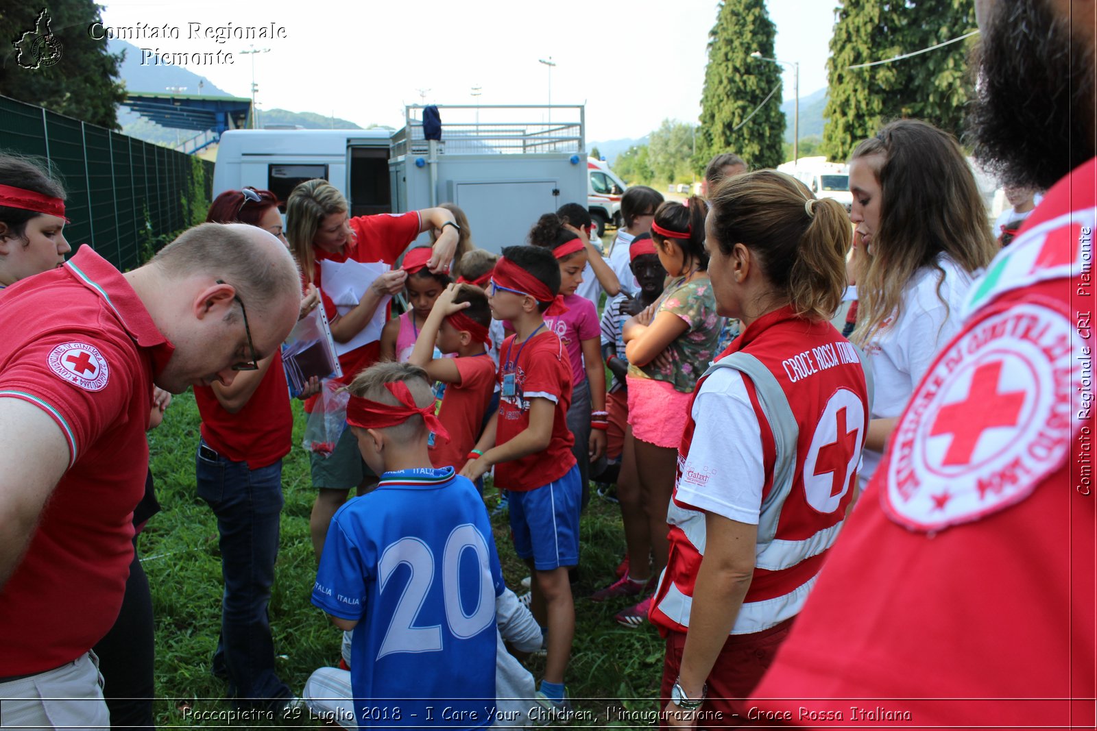 Roccapietra 29 Luglio 2018 - I Care Your Children, l'inaugurazione - Croce Rossa Italiana- Comitato Regionale del Piemonte